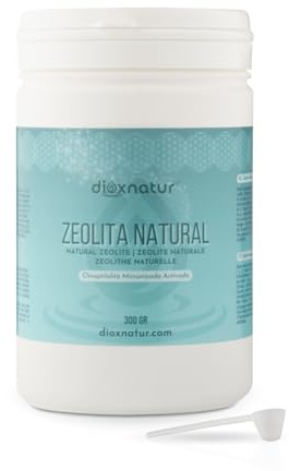 Dioxnatur® Zeolite Naturale Micronizzata Clinoptilolite in polvere (300 gr) Etichetta IT