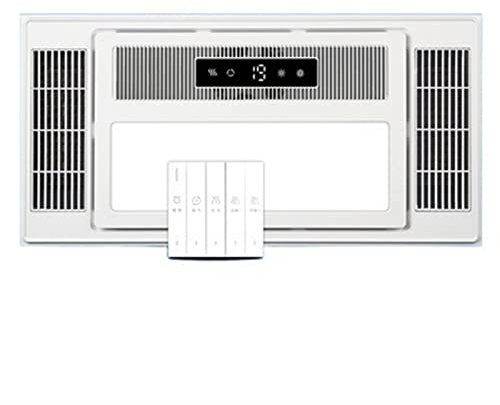 Kihuu Exhaust Fan/Ventilator Exhaust Fan, Heater and Light Combo, Bathroom Heater Integrated Ceiling Warm Air Blower, Bathroom Exhaust Fan with LED Lighting, Five-in-One Heating Fan Exhaust Duct Fan