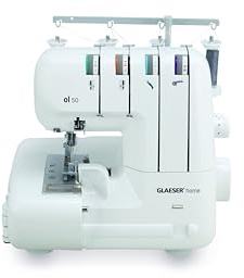 GLAESERhome Nähmaschinen Bundle | Anfänger & Overlock | Einfache Handhabung |(Overlock + Zubehör)
