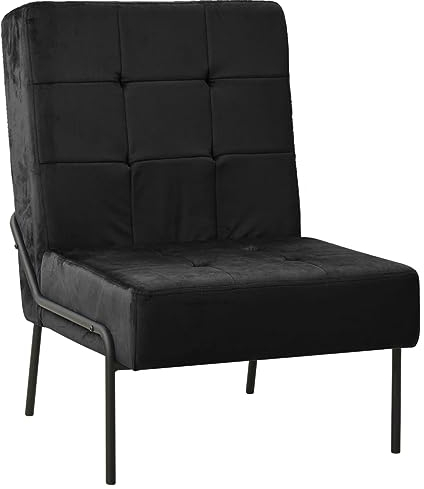 Bussandri Exclusive – Relaxstol 65 x 79 x 87 cm svart sammet