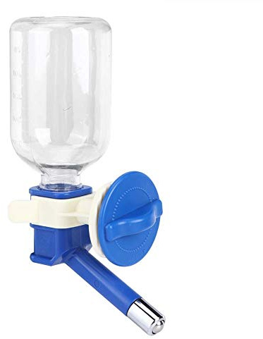 Mrisata Distributore d'Acqua Appeso per Cani Fontana d'Acqua Appesa per Cani Alimentatore per Animali Domestici Gabbia per Cani Dispenser per Fontane d'Acqua Sospese Borraccia
