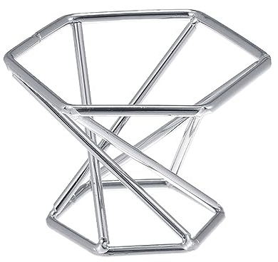 VOCOSTE Make-Up-Schwammhalter Silber 1Stück Metall Für Trocknen | Größe 4.1x6cm, Dekoration, Wasserdicht, Rostfrei, Langlebig, Für täglichen Gebrauch und Reisen