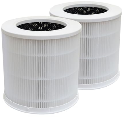 PUREBURG Filtro di ricambio compatibile con purificatore d'aria Xiaomi 4 Compact, filtrazione H13 a 3 livelli, carbone attivo, confezione da 2