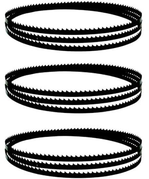 3 Stück 2240 mm / (6 mm 13 mm) / 0,5 mm / (4 T 6 T) Bandsägeblatt for Bandsäge HBS400 Scheppach (Size : 2240x13x0.5mm 4T)