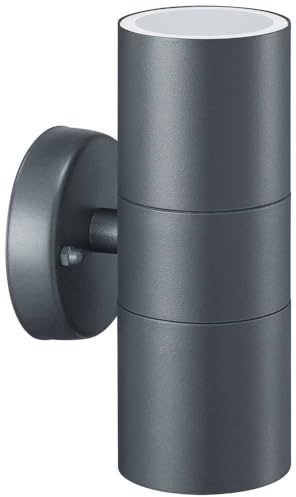 PHILIPS Outdoor Kylis Wandleuchte up/down, 2x max. 25W, exkl. Leuchtmittel, IP44 wetterfest, schwarz