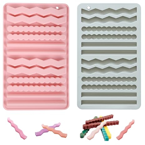 RUCUDIM Backmatte Hundekekse 2 Stücke,12 Riegel Hundekekse Backform BPA-Frei, Hundeleckerli Formen für DIY Hundeleckerlies,Snack,Schokoriegel,Keksstick,Eiswürfelform