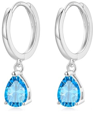 Ohrringe Silber 925 Hängend AAA Zirkonia Creolen Gold Ohrhänger Damen Frauen Schmuck Geschenk