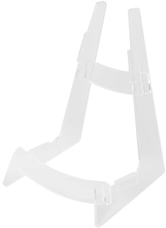 Abaodam Transparent Guitar Stand Floor Holder for Acoustic Electric Bass Ukulele Banjo with Stable Base and Easy Assembly