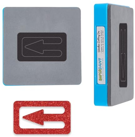 SUPERDANT Leder Stanzformen Lesezeichen Schneidwerkzeuge Klassische Gestickte Lesezeichen Stanzwerkzeug Pfeil Leder Stanzform DIY Geschenke Für Männer Frauen Leserinnen Und Schriftsteller