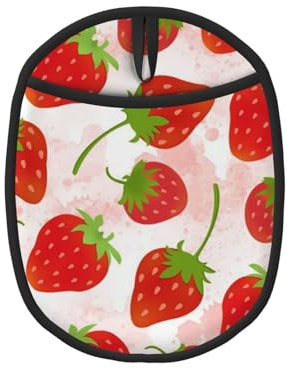 Fraise, Maniques, maniques résistantes à la Chaleur, maniques de Cuisine en Silicone antidérapantes