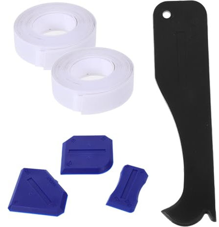 Angoily 6pcs Seam Sealing Tools Glue Spatula Sealant Remover Tool Caulking Kit Glass Tile for Grout Removal and Cleaning