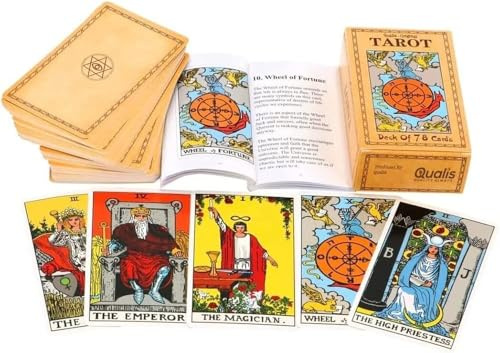 Juego de 78 cartas de tarot originales de Pamela Colman Smith-Waite Rider, libro guía de 100 páginas para principiantes