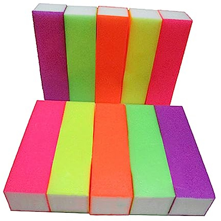 VALICLUD 10stücke Nagelpuffer Schwamm-nagelfeile Für Finger Und Fußnägel Schleifpuffer-blöcke Feilen Für Maniküre Und Pediküre Abwaschbar Geeignet Nagellack-auftragen