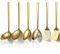 Evanda or Ensemble d’ustensiles de cuisine 6 pièces, acier inoxydable ustensiles de cuisine de cuisine robustes, accessoires de cuisine Home Essentials
