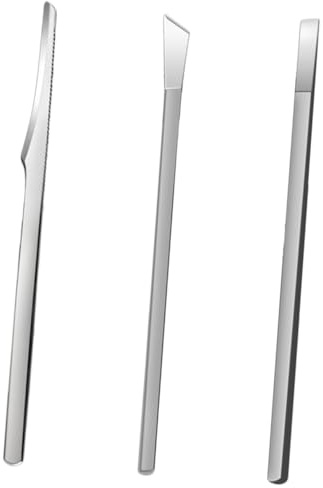 Veemoon Set de Herramientas de Pedicura Acero Inoxidable 3 Piezas 16 Cm para Eliminar Callos y Piel Muerta Cuidado Profesional de Pies Uso en Casa y Salón