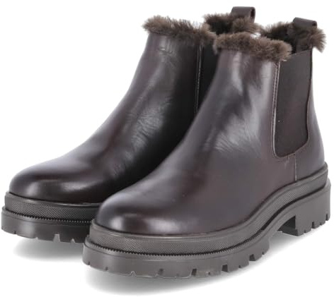 Fräulein Frida W1350-003 Brown Schlupfstiefel Glattleder Damen in braun