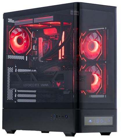 Veno Scorp Gaming PC AMD Ryzen 5 9600X Processor Nvidia GeForce RTX 5060Ti 8GB Graphics Card – DDR5 16GB 5200MHz RAM – 1TB NVMe SSD – 650W PSU – Windows 11 – IONIX Black ARGB Case –Liquid Cooling–WiFi