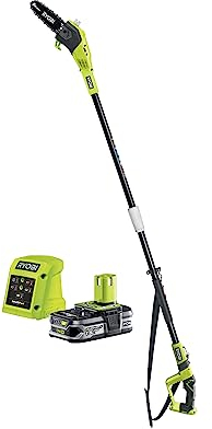 Ryobi RPP182015S Potatore Estendibile a Batteria 18V ONE+, Impugnatura Ergonomica, Lubrificazione Catena Automatica, Include Una Batteria da 1.5Ah, Raggiunge Altezze fino a 3 Metri