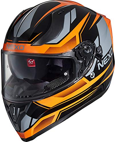 Nexo Integralhelm Sport II – Kratzfeste Visierung – Thermoplast – Belüftung