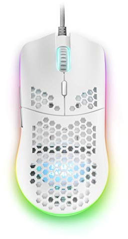 Mars Gaming MMAX Datormus, Vit, 128 x 66 x 37.5 mm