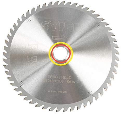 STIER Profi Kreissägeblatt, Holz, 254x2,6x30, 54 Wechselzähne, gehärtet, 10° Spanwinkel