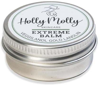 HOLLY MOLLY Extreme Balm 15ml – 100% reines Gold Lanolin – To Go -Spezialpflege bei rissiger, extrem trockener Haut – Ohne Duftstoffe – Naturkosmetik bei Schuppenpflechte & Ekzemen