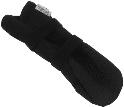 DIKACA wasserdichte Hundeschuhe Pfotenschutz Atmungsaktive Hundesocken mit Rutschfester Sohle für Kleine Hunde Schutz bei Verletzungen Glatten Böden Freien