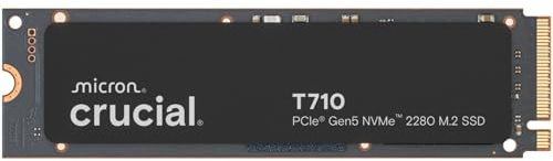 CRUCIAL - Internal SSD - T710 - 4TB - PCIe Gen5 NVMe M.2