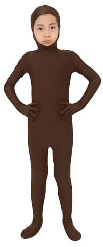 HKFGHMG Unisex Kids' Open Face Unitard Full Body Costume Bodysuit for Children Stretch Breathable Suit for DIY Party Outfit Halloween Cosplay Fancy Dress for Boys Girls UK