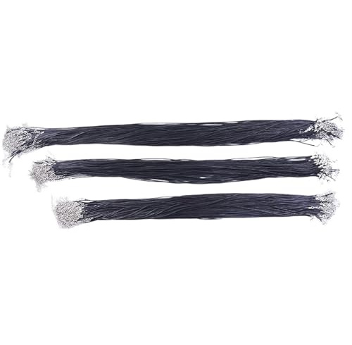 Platt flätad lädersnodd, Läderkedja Halsband 50/55/60cm 30st for Kvinnor Män Hummerlås DIY(60cm)