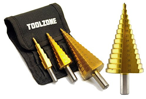 4-42mm Kegel Schritt Bohrmaschinen 14 Löcher HSS 4341 Stufen der Endbearbeitung Reamer faucheuse von Titan (Los 4)