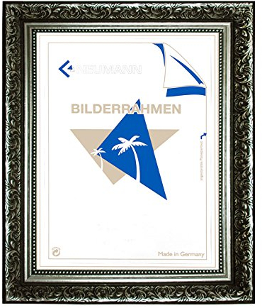 Barockrahmen 10939, ARG Silber verziert, als Wechselrahmen, 40x50 cm