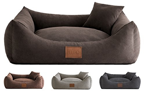 Leo4dog. Sofa Sun. 6 Größen, 4 Farben. Hundebett, Hundekissen, Hundesofa,Hundekorb. (XL-115X90, Graphit)