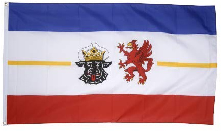 Flaggenfritze® Fahne Flagge Mecklenburg-Vorpommern 60 x 90 cm Premiumqualität