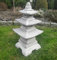 Statue en Pierre d'ornement de Jardin - Lanterne Japonaise à Trois Niveaux/Pagode