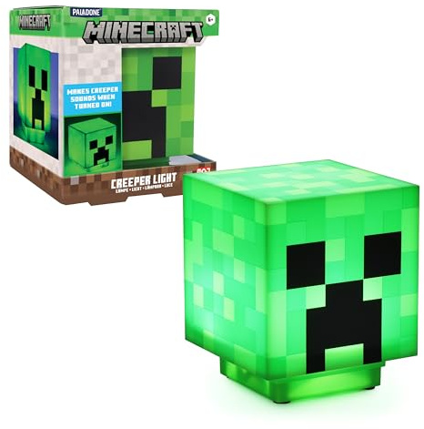 Minecraft Creeper Luce Personaggio Verticale - Paladone Luce da Tavolo con Suoni da Zombie