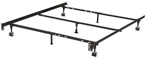 Kings Brand Furniture Heavy Duty Commercial Metal Adjustable Bed Frame, Queen, Full, Full XL, Twin
