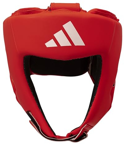Casque de Boxe Competition FFBoxe - Adidas (Couleur : Rouge/FFB - Taille : S)