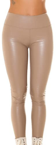 Koucla Kroko Thermo High Waist Leder Look Winter Leggings S/M
