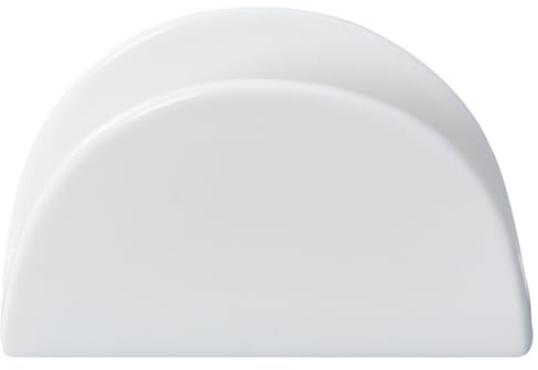 Cabilock Keramik Serviettenhalter Für Küche Und Badezimmer - Vertikaler Serviettenspender Aus Porzellan Tisch Serviettenständer Für Party Restaurant Und Zuhause - Weiß 4.33X2.72X1.18In