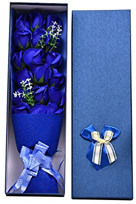Momolaa Paris Boy Fleur de Savon Cadeaux de fête des mères Bouquets Cadeaux de fête des Enseignants Petite et Petite Cadeaux créatifs Fête des mères (BU2, One Size)