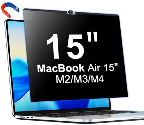 PYS Magnetischer Blickschutzfolie für MacBook Air 15 15,3 Zoll