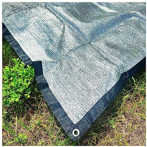 Schattennetz Camping Alu Sonnenschutz Netz Silber Sonnensegel Schattierungsnetz Garten Autos Beschattungsnetz Gewächshaus Mit Ösen Für Dachgeschoss Decke Überdachung Terrassen (Size : 1x4M)