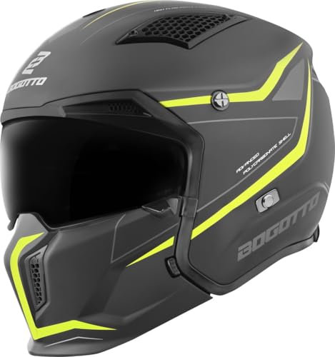 Bogotto Radic WN-ST 22.06 Helm, gelb/schwarz, 2XL