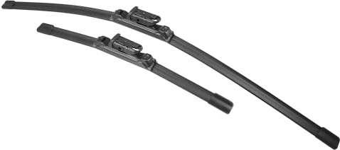 X AUTOHAUX 2pcs 26+15 Silicone Front Windshield Wiper Blade for Ford Fiesta 2009-2017 Windscreen Wiper OE Replacement Set All-Seasons Top-Lock/Push Button