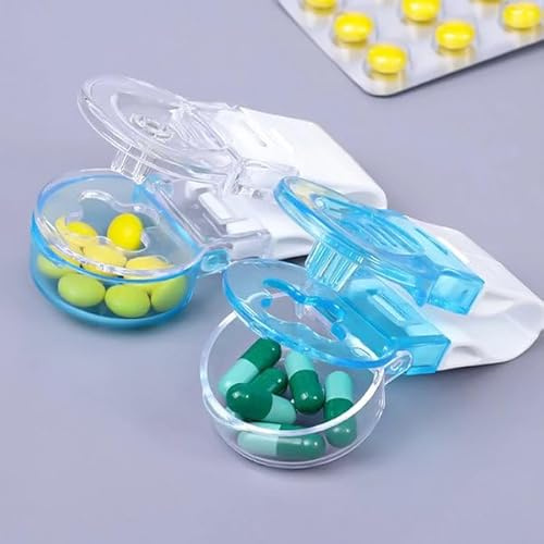 Pilulier de Poche Ouvre Blister de Médicaments pour Décapsuler les Plaquette de Pilules et Comprimés