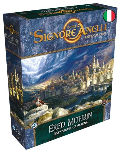 Asmodee: L'Herr der Ringe LCG, Ered Mithrin, Kampagnenerweitung, 14+ Jahre, 1-4 Spieler, italienische Ausgabe