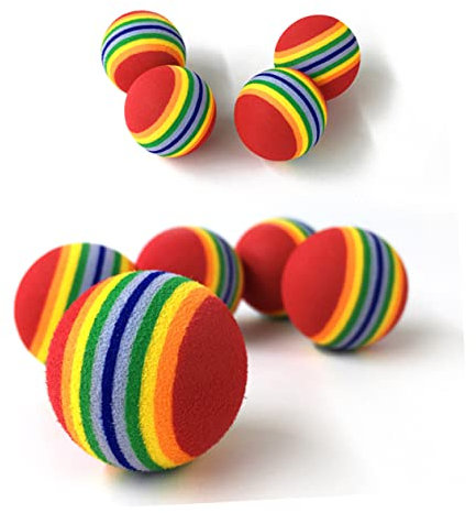 BESPORTBLE 12stücke Eva Regenbogen Bissfestes Kauspielzeug Für Hunde Interaktives Snackspielzeug Für Training Und Zahnpflege Für Kleine Und Mittelgroße Haustiere