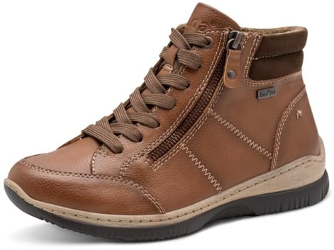 Jana Bottines Hiver Femme à Lacets doublées Plateformes Largeur H Large