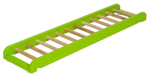 Sport-Thieme Kletterleiter Woody | Bewegungsbaustelle, vielseitig einsetzbar, bodenschonende Gummifüße | Einzelelement | Natur | Platzsparend, langlebig, animierende Form